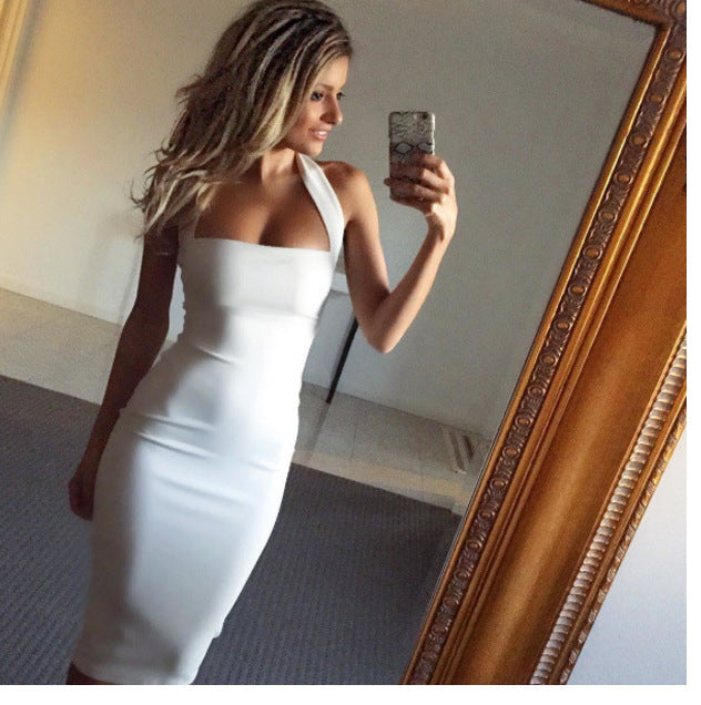 Halter dress female