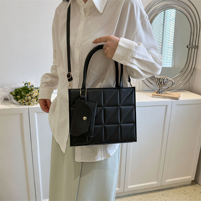 Plaid Chic Square Tote Väska