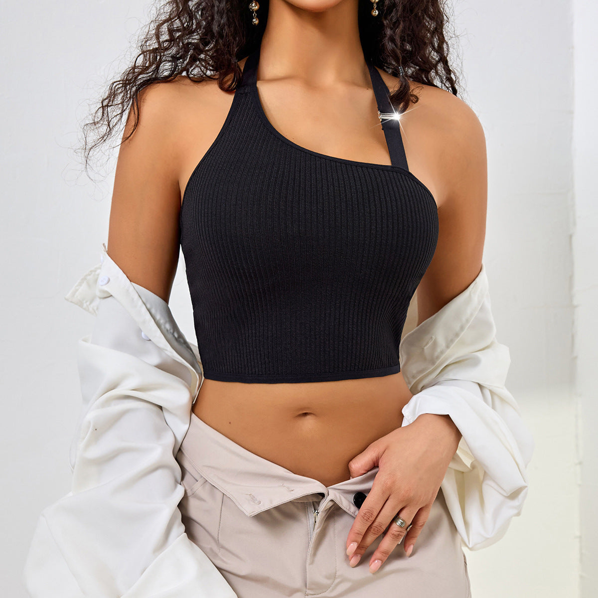Luna One-Shoulder Top