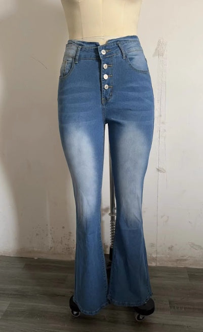 SleekFit Button Jeans