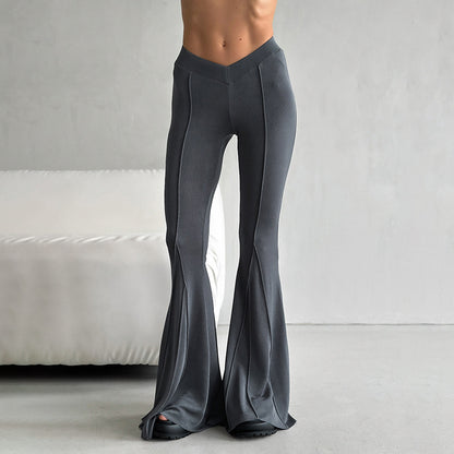 Waist V-shaped Head Slim Split Stitching Design