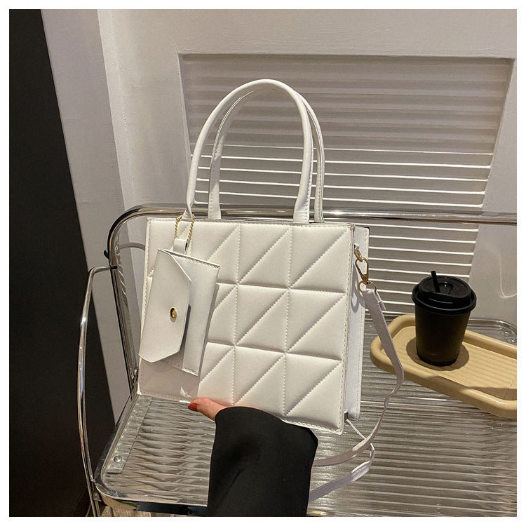 Plaid Chic Square Tote Väska