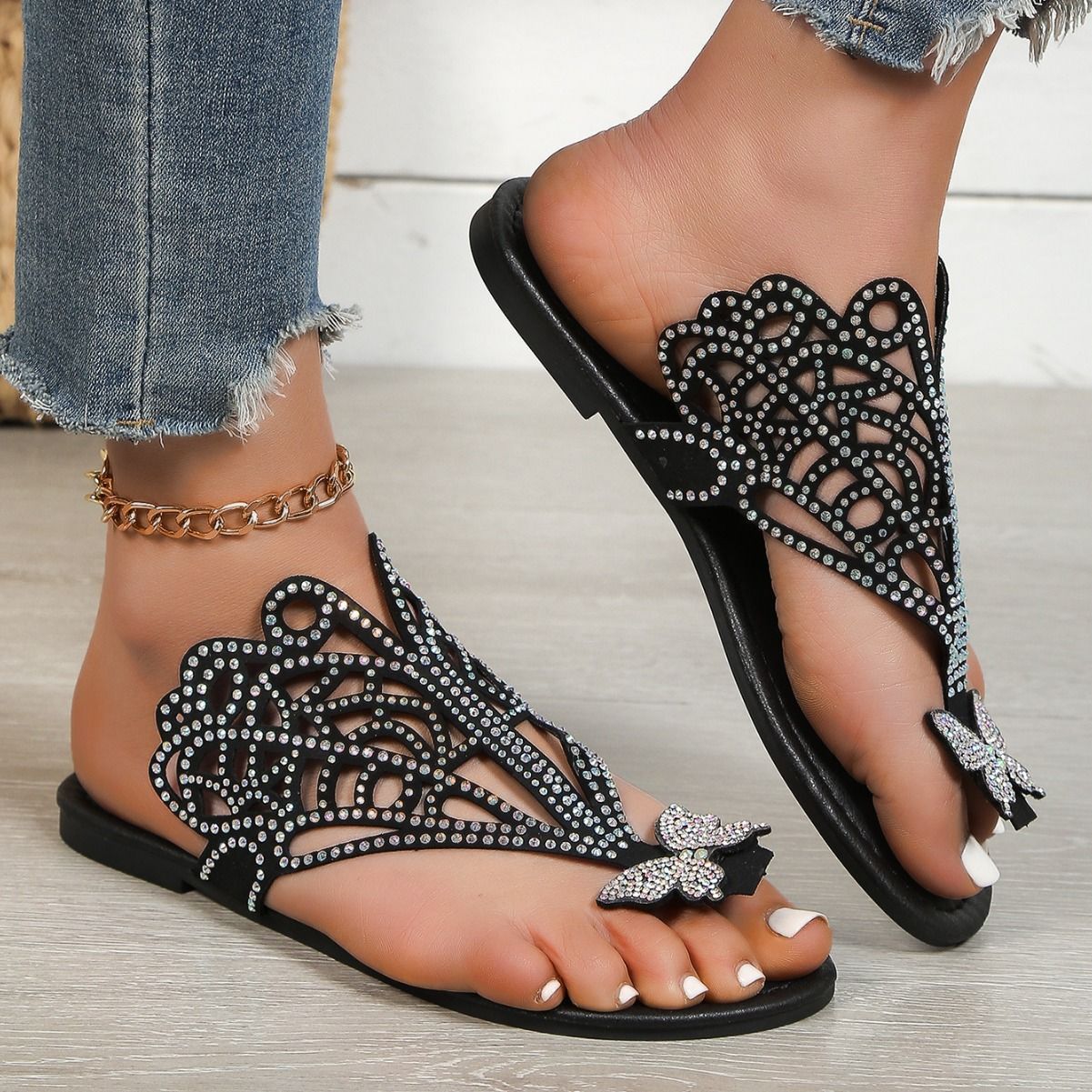 SparkleEase Flip-Toe