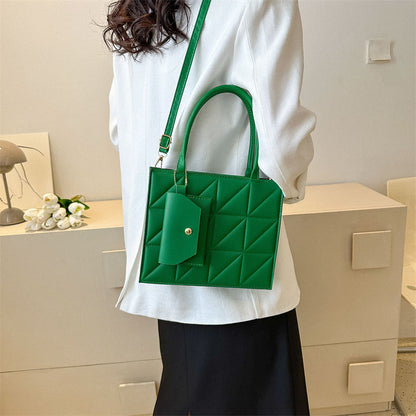 Plaid Chic Square Tote Väska