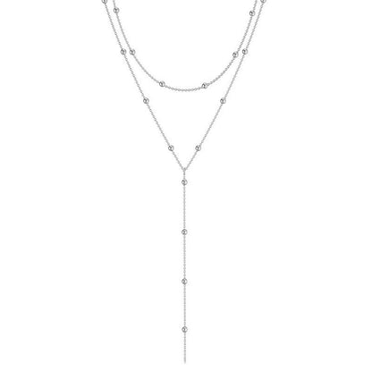 Long Necklace Simple Geometric