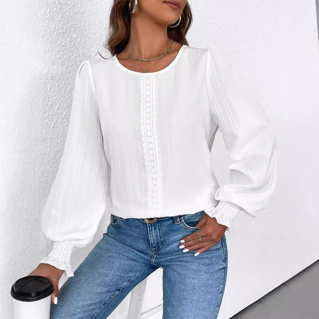 Lace Welt Versatile Slimming Top