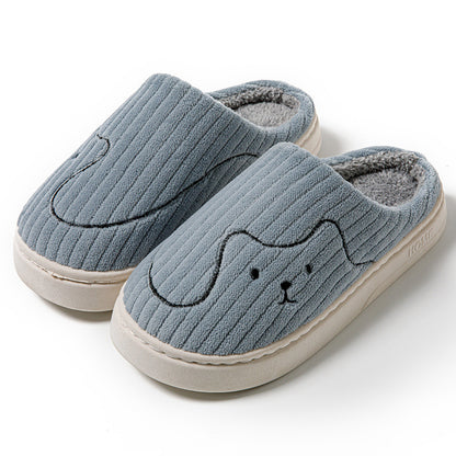Striped Cat Slippers Indoor