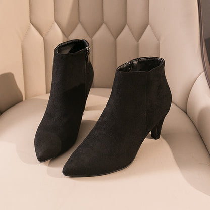Pointed Toe Stiletto Mid-heel Non-slip
