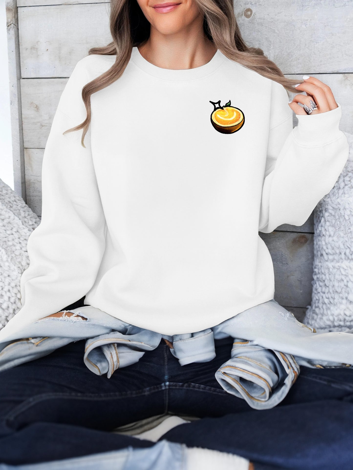 Long Sleeved Printed Hoodie