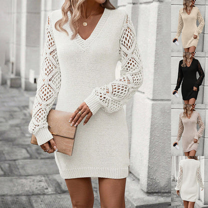 Vinter chic Stickad