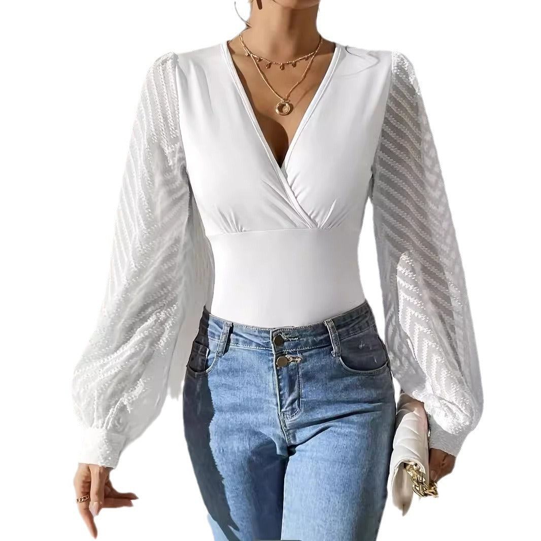Chiffon Stitching Solid