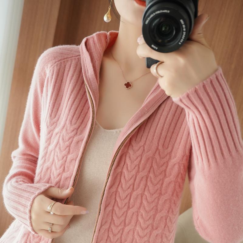 Zipper Sweater Coat