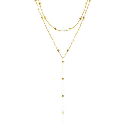 Long Necklace Simple Geometric