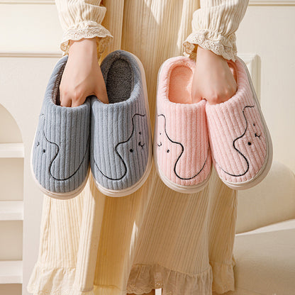 Striped Cat Slippers Indoor