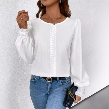 Lace Welt Versatile Slimming Top