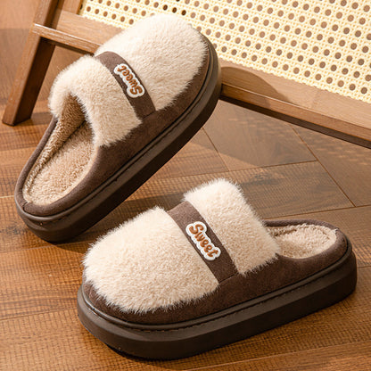 Warm Fashion Interior Home Couple Cotton Slippers
