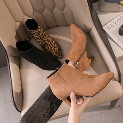 Pointed Toe Stiletto Mid-heel Non-slip