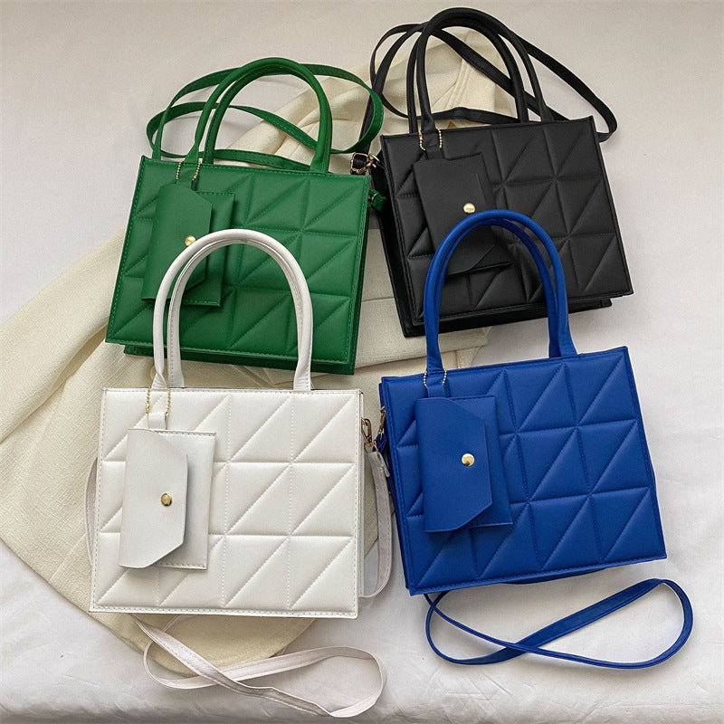 Plaid Chic Square Tote Väska