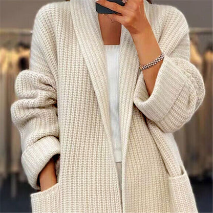Lapel Knitted Cardigan