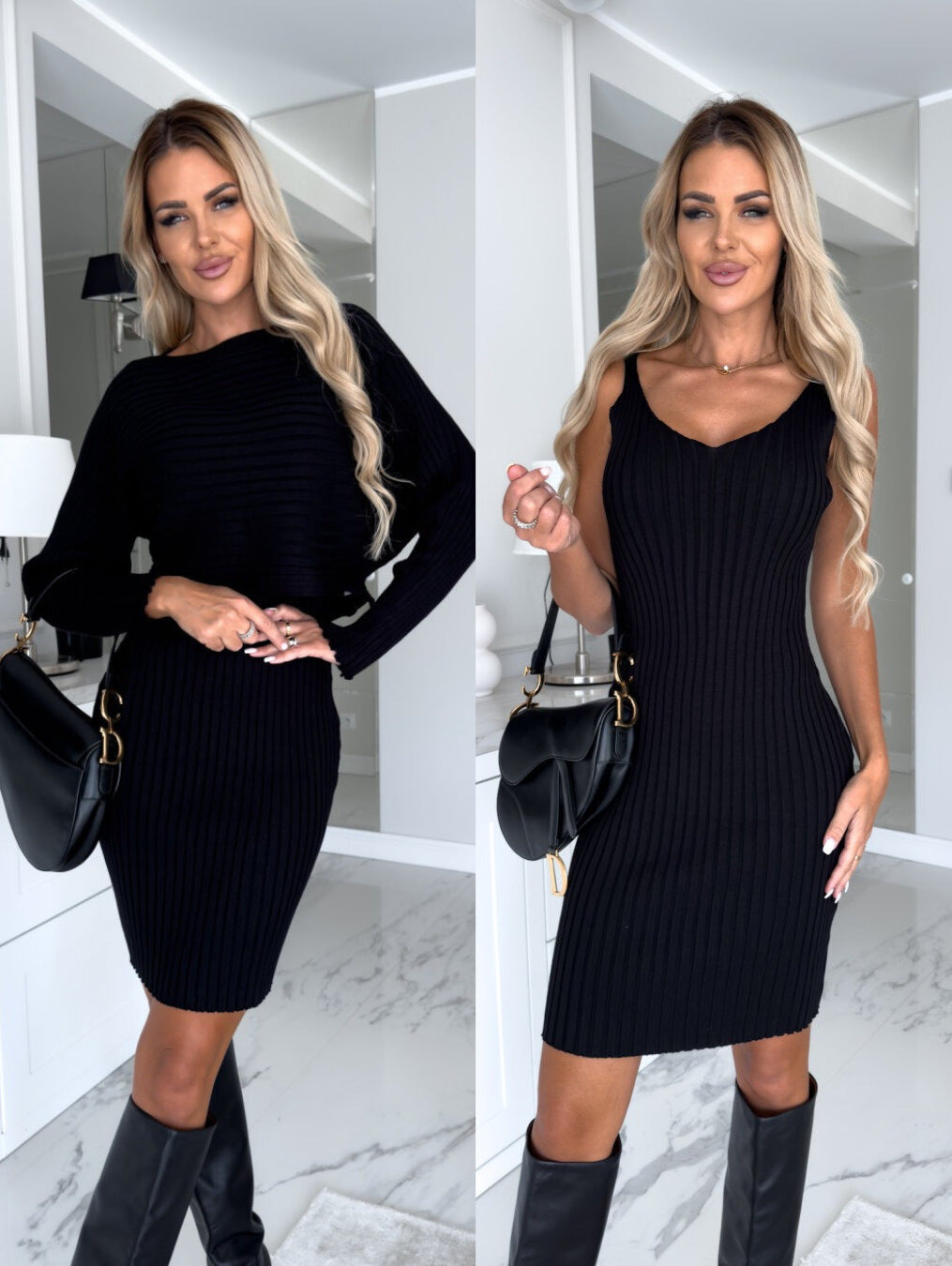Solid Stripe 2pcs Suit