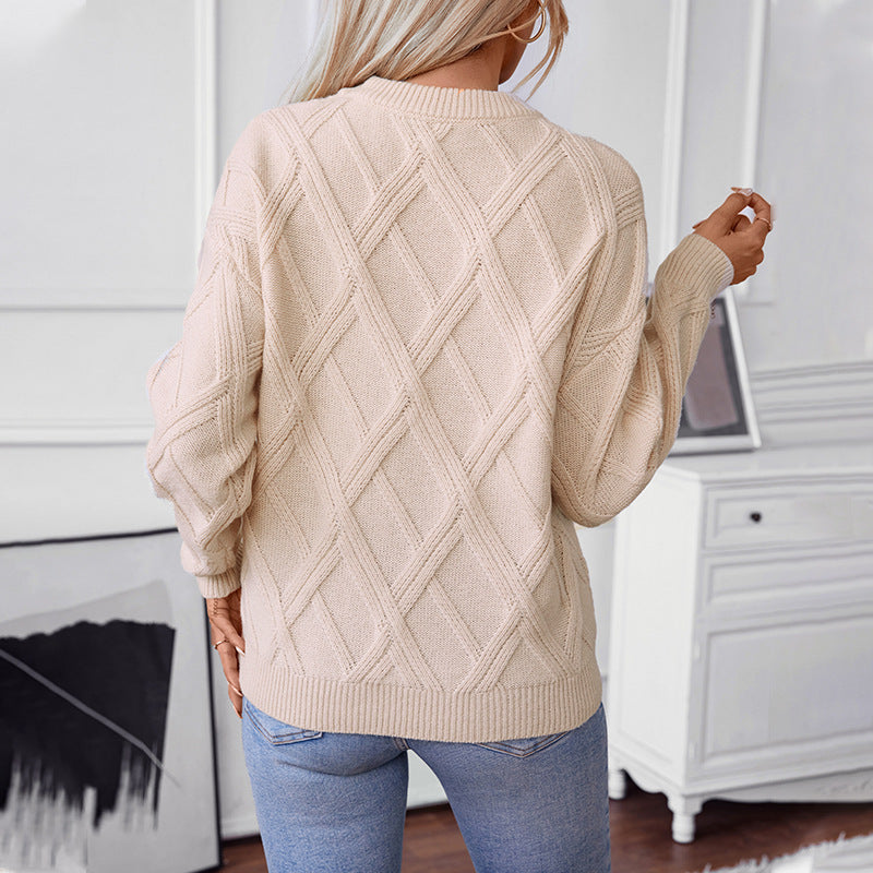 Diamond Pullover Loose