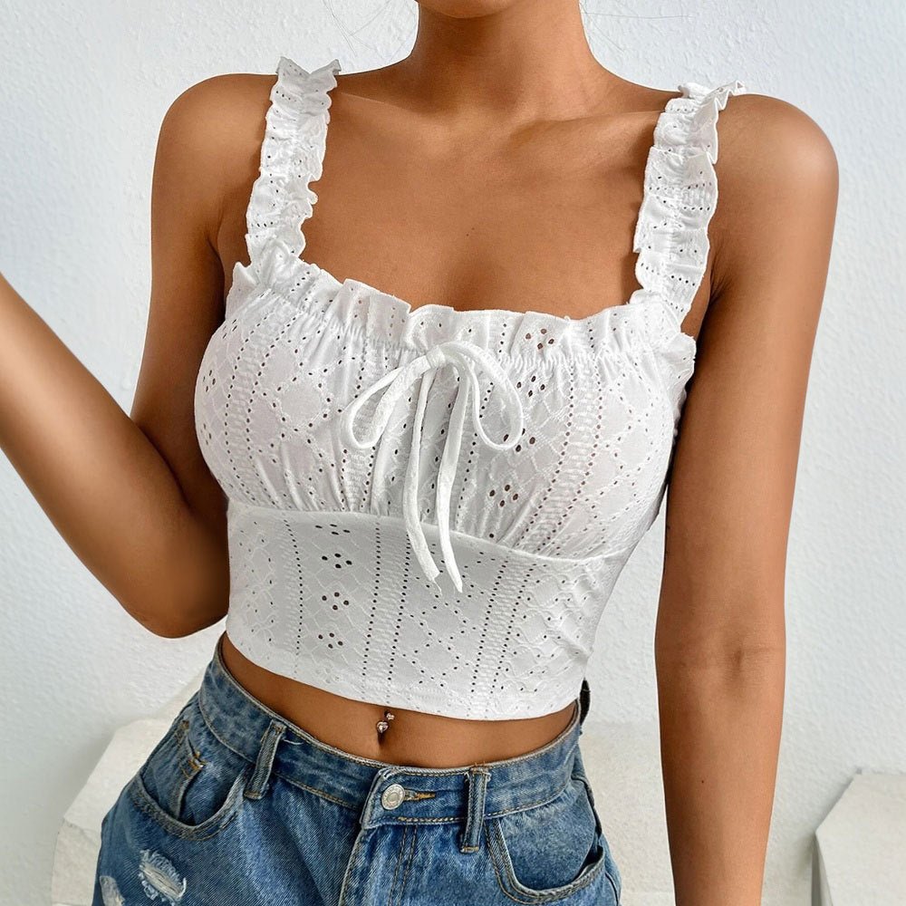 Lace Camisole Flattering Top - Damshop