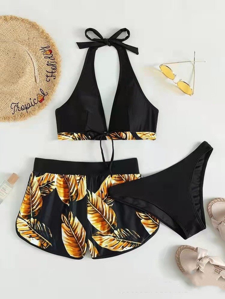 Leaf Print Bikini - Damshop