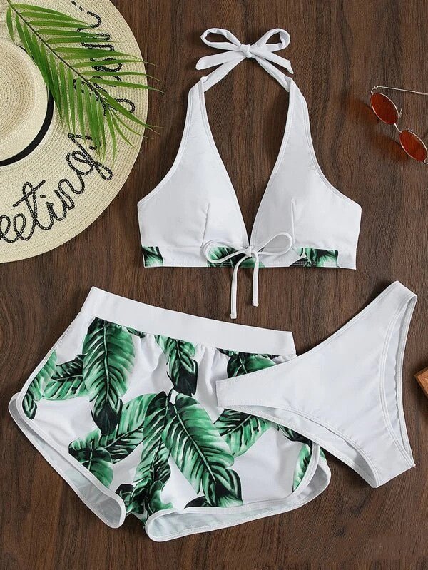 Leaf Print Bikini - Damshop