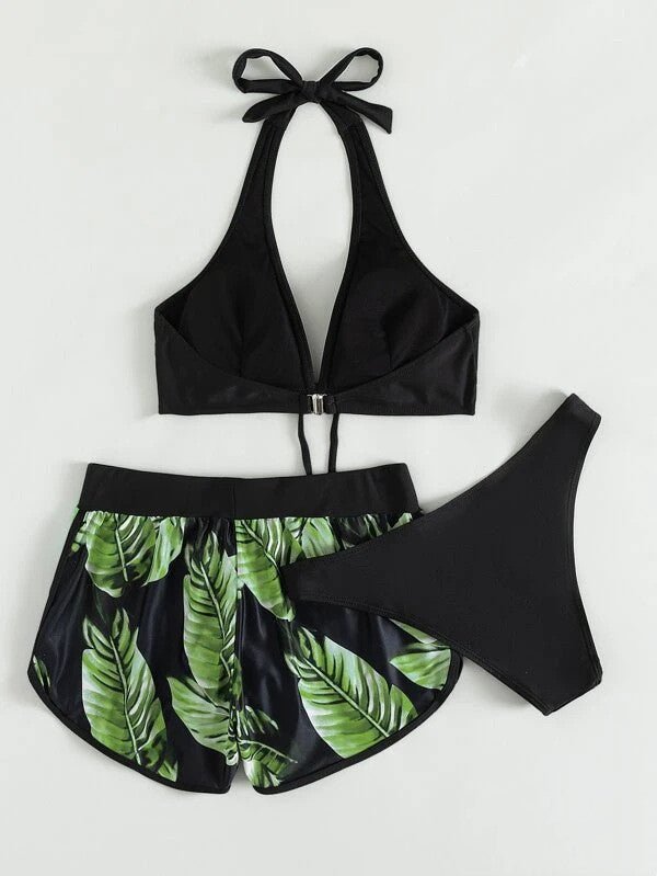 Leaf Print Bikini - Damshop