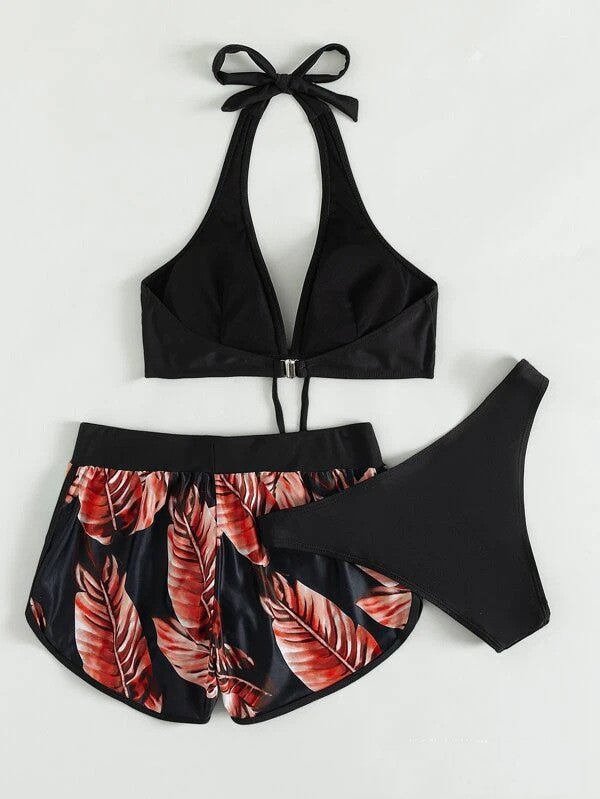 Leaf Print Bikini - Damshop