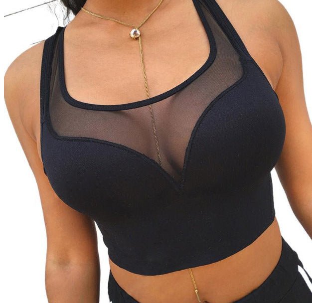 Mesh Stitching Vest - Damshop