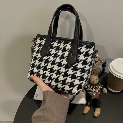 Mode Houndstooth Axelväskor - Damshop